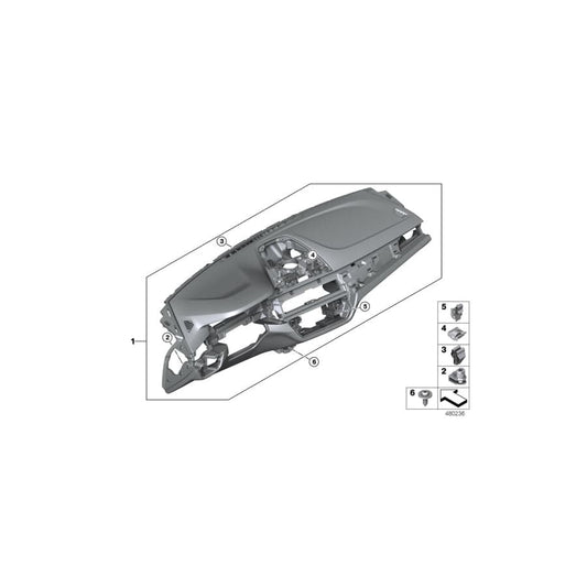 Genuine BMW 51459868768 G30 G31 Instrument Panel Headup Display SCHWARZ/BEIGE (Inc. 530dX, 540i & 520i) | ML Performance UK Car Parts