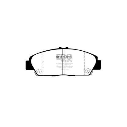 EBC PLK1525 Honda Prelude Yellowstuff Pads and Brake Line Performance Pack - Akebono Caliper 2 | ML Performance UK Car Parts