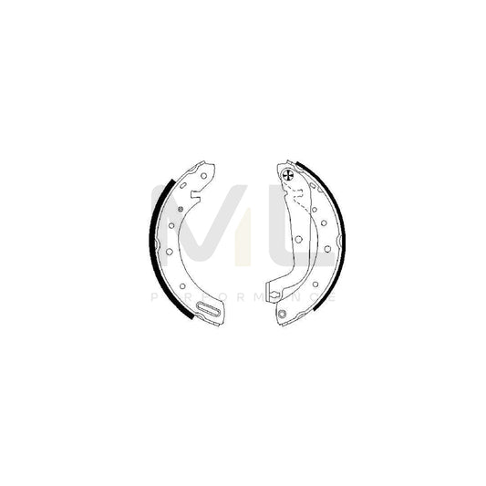 BOSCH 0 986 487 583 Brake Shoe Set | ML Performance Car Parts