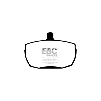 EBC DP4241R Lamborghini Rover Yellowstuff Front Brake Pads (Inc. LM002 & SD1) 2 | ML Performance UK Car Parts