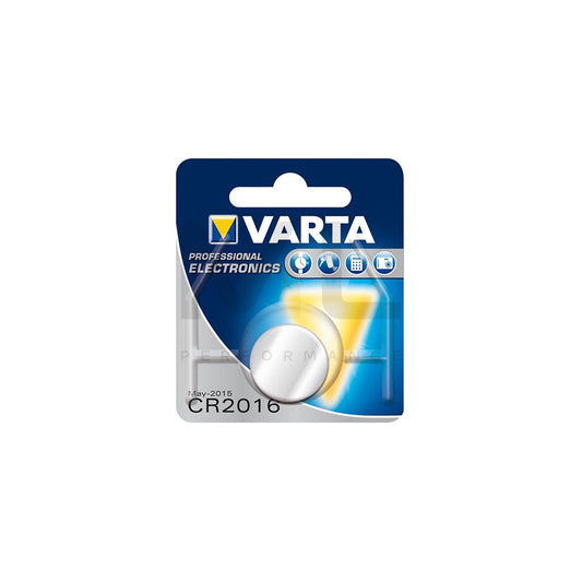VARTA CR 2016 06016 101 401 Button cell battery 1.5V, 120mAh, Piece | ML Performance Car Parts