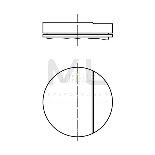 MAHLE ORIGINAL 001 58 01 Piston 82,0 mm, without cooling duct | ML Performance Car Parts