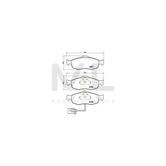 Brembo P 24 034 Brake Pad Set | ML Performance Car Parts