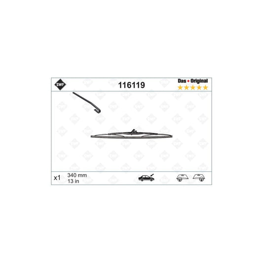 Swf Original Rear 116119 Wiper Blade | ML Performance UK Car Parts