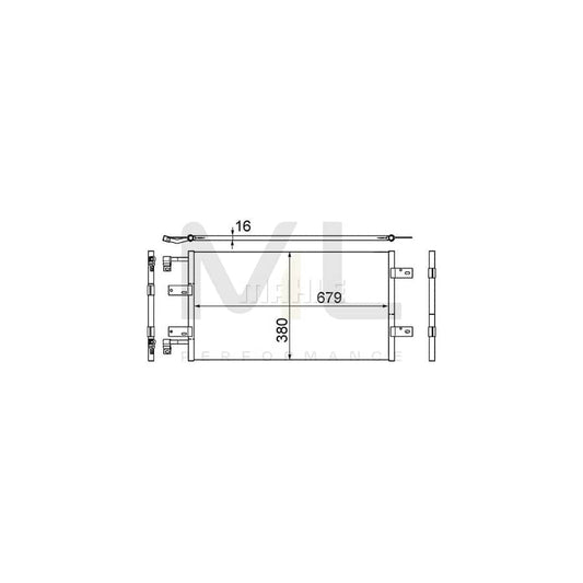 MAHLE ORIGINAL AC 461 000S Air conditioning condenser without dryer | ML Performance Car Parts