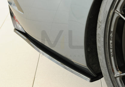 Rieger 00088257 Skoda NX Octavia RS Rear Side Splitter 5 | ML Performance UK Car Parts