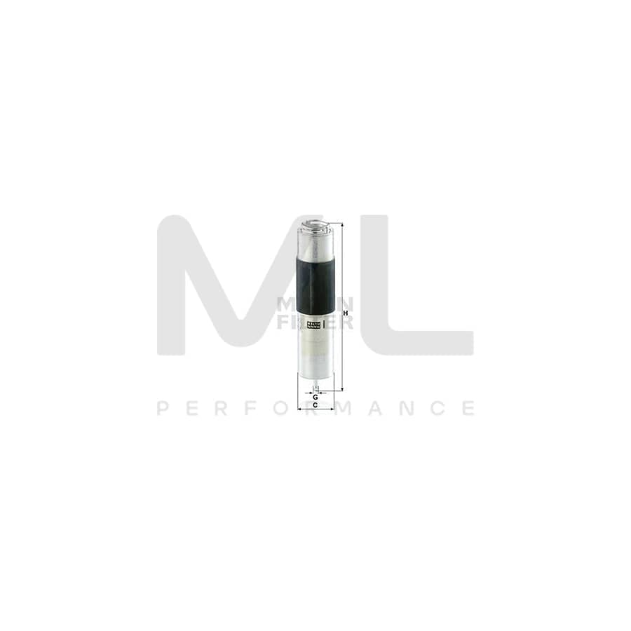 MANN-FILTER WK 5016 z Fuel filter suitable for MERCEDES-BENZ C-Class with seal | ML Performance Car Parts