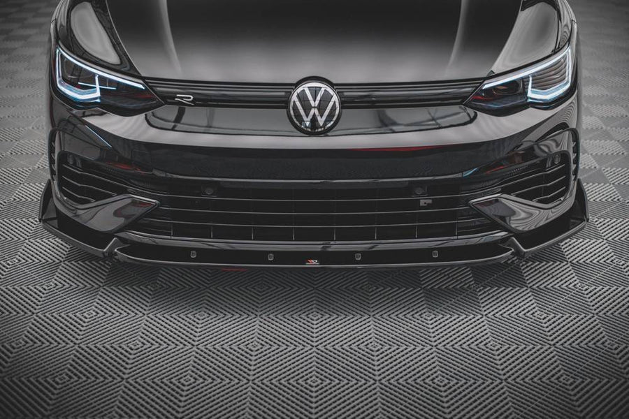 Maxton Design Volkswagen Golf R MK8 Front Splitter + Flaps V.2