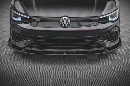 Maxton Design Volkswagen Golf R MK8 Front Splitter + Flaps V.2