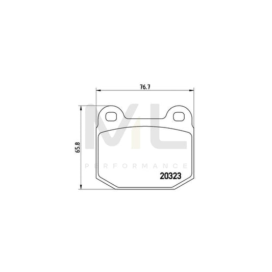Brembo P 59 025 Brake Pad Set Excl. Wear Warning Contact | ML Performance Car Parts