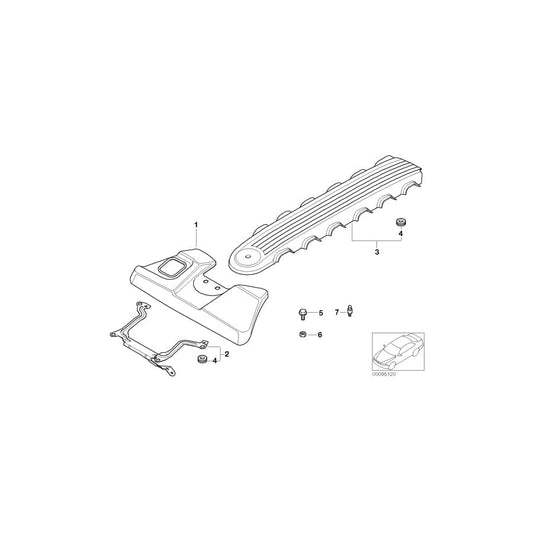Genuine BMW 11617518795 E65 E67 E66 Holder, Screening (Inc. 760Li, 760LiS & 760i) | ML Performance UK Car Parts