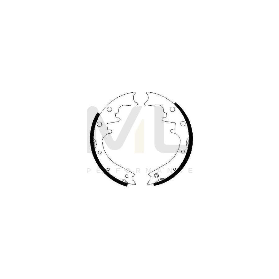 BOSCH 0 986 487 529 Brake Shoe Set | ML Performance Car Parts