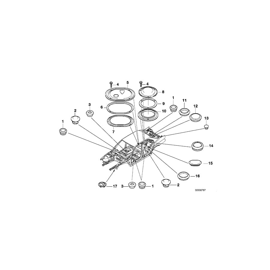 Genuine BMW 51718150841 E38 E36 Gasket (Inc. 740d, 750iL & L7) | ML Performance UK Car Parts