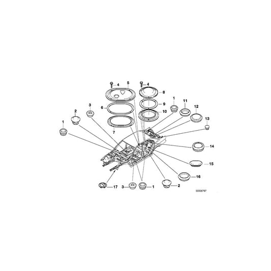 Genuine BMW 51718150841 E38 E36 Gasket (Inc. 740d, 750iL & L7) | ML Performance UK Car Parts