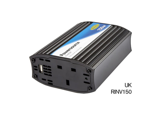 RING RINVU150 12V DC to 240V AC, 150W PowerSource inverter With 2.1A USB - Single Socket | ML Performance