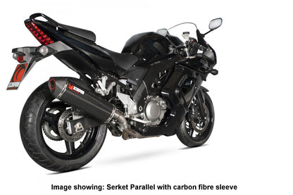 Scorpion RSI84SEO Suzuki SV650 Serket Parallel Slip-On - Brushed Stainless Steel Sleeve | ML Performance UK UK