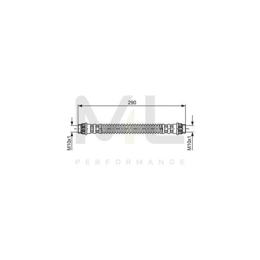 BOSCH 1 987 476 702 Brake Hose 265mm, M10x1 | ML Performance Car Parts