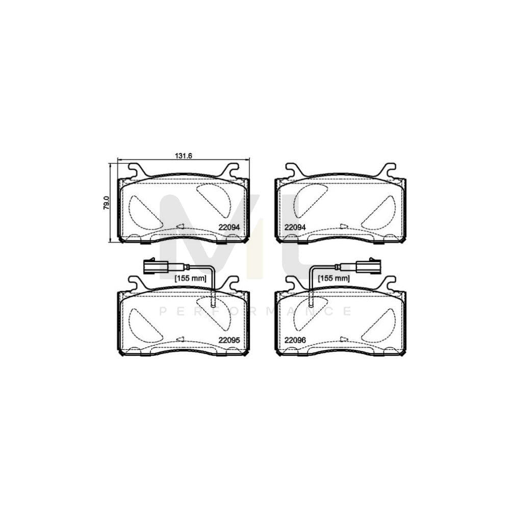 Brembo P 23 187 Brake Pad Set | ML Performance Car Parts