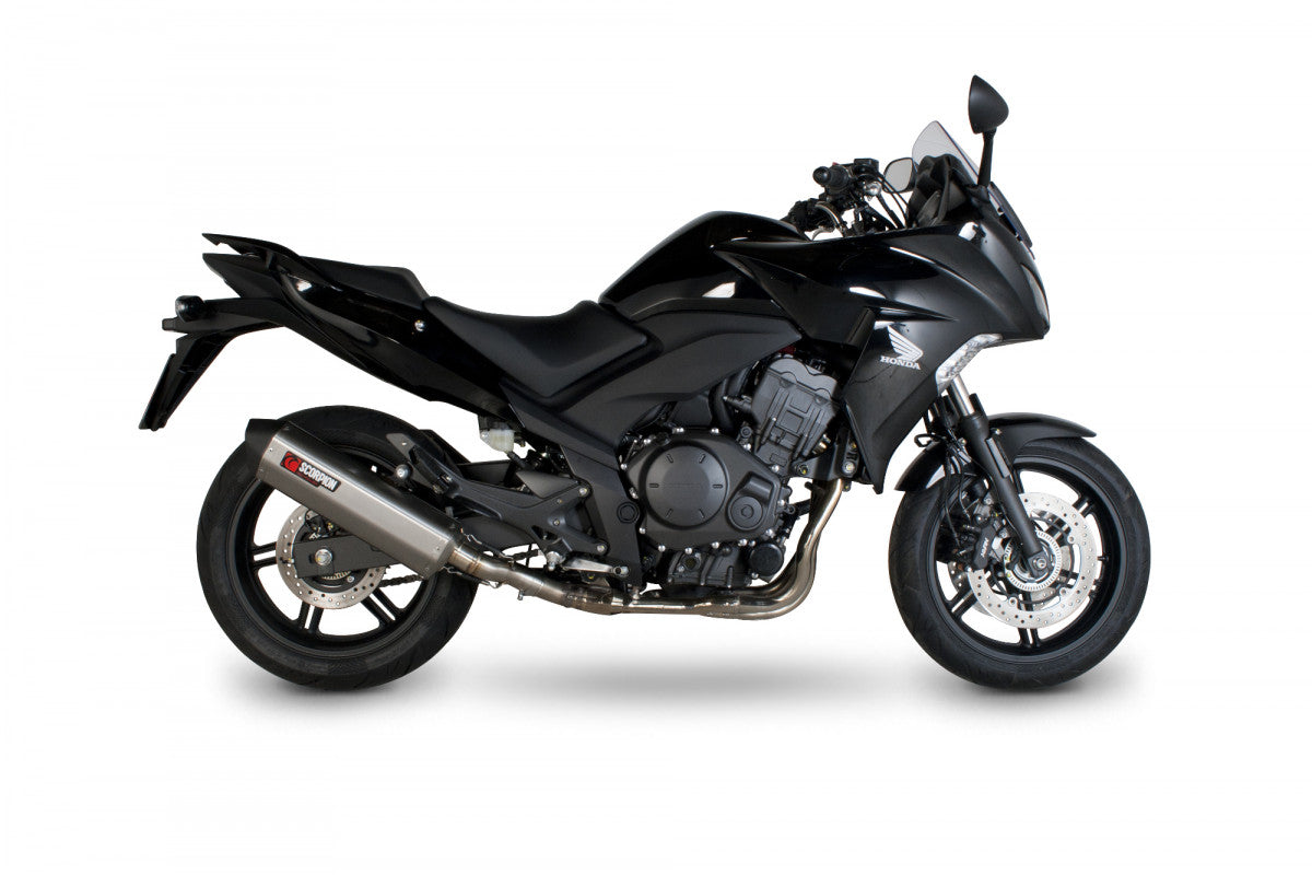 Scorpion RHA106SEO Honda CBF1000 Serket Parallel Slip-On - Brushed Stainless Steel Sleeve | ML Performance UK UK