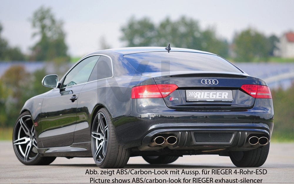 Rieger 00055417 Audi B8 B81 S5 Rear Diffuser 4 | ML Performance UK Car Parts