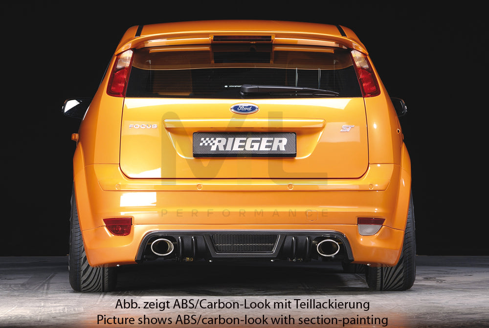 Rieger 00034138 Ford Focus 2 Rear Diffuser 3 | ML Performance UK Car Parts