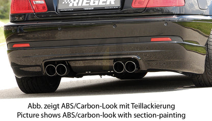 Rieger 00099576 BMW 3 Series E46 Rear Diffuser 1 | ML Performance UK Car Parts