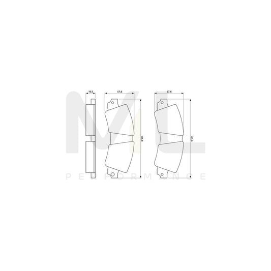 Bosch 0986464421 Brake Pad Set For Renault 30 BP651 | ML Performance Car Parts