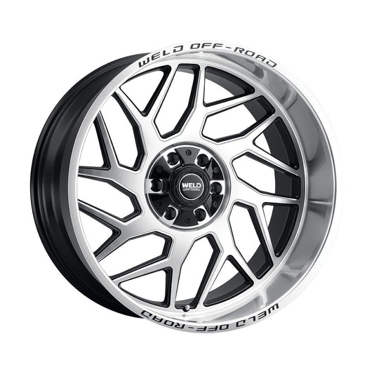 Weld W11822098475-P2 Fulcrum W118 Wheel 22x12 6x139.7 ET-44 BS4.75 Gloss Black MACH