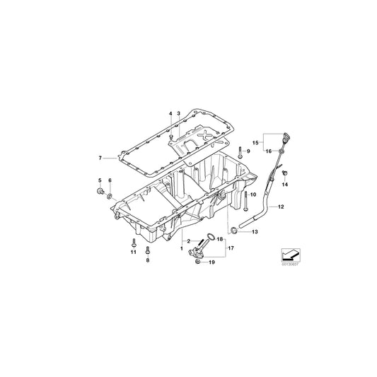 Genuine BMW 11437802926 E83 E83 Dipstick (Inc. X3 3.0d & X3 3.0sd) | ML Performance UK Car Parts