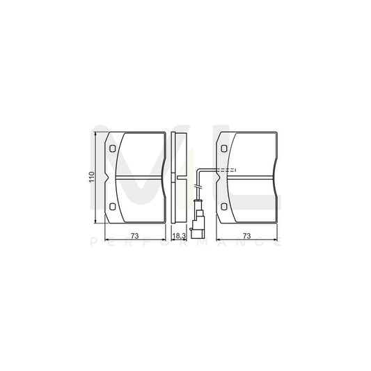 Bosch 0986494276 Brake Pad Set For Iveco Daily With Integrated Wear Sensor BP1188 | ML Performance Car Parts