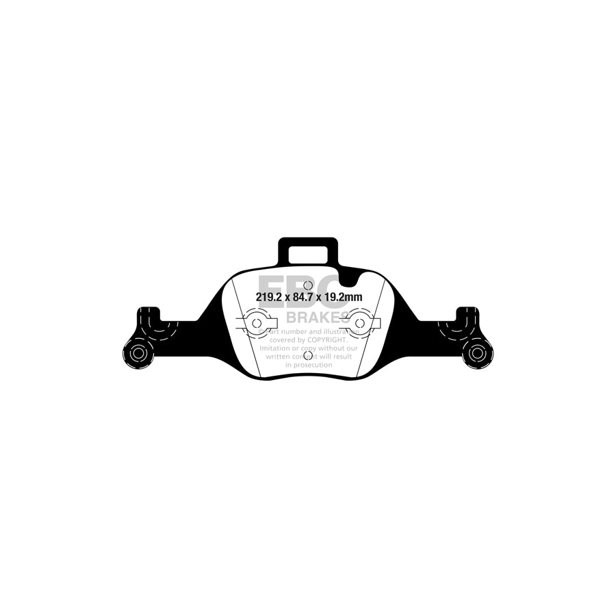 EBC DP22289 BMW Greenstuff Front Brake Pads - TRW Caliper 2 | ML Performance UK Car Parts