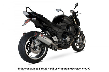 Scorpion RKA79TEO Kawasaki Z1000 Serket Parallel Slip-On (Pair) - Titanium Sleeve | ML Performance UK UK