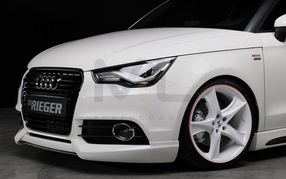 Rieger 00044100 Audi 8X A1 Front Splitter 3 | ML Performance UK Car Parts