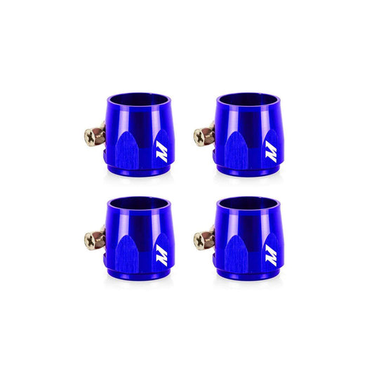 Mishimoto MMHXF-12-4-BL Aluminum -12AN Hex Finishers - Blue