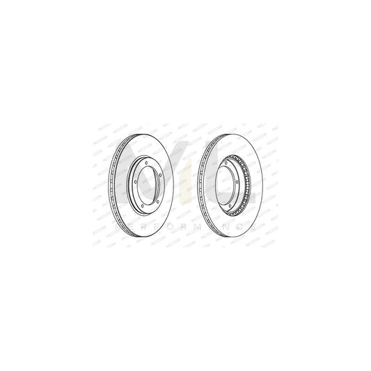 FERODO PREMIER DDF312 Brake Disc Vented, without bolts/screws | ML Performance Car Parts