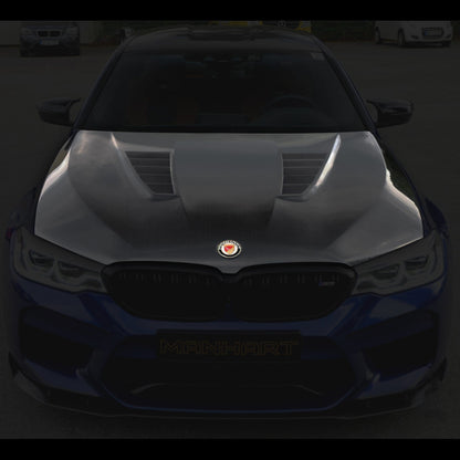MANHART MH2F9011110 CARBON HOOD FOR BMW F90 M5 (COMPETITION / CS) WITH GTR AIR-VENTS