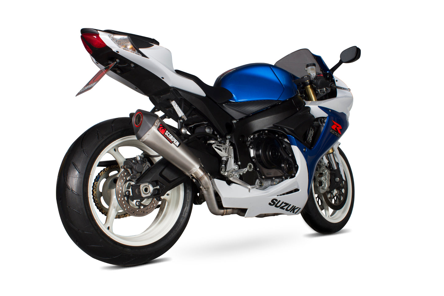 Scorpion RSI109SYSSEO Suzuki Serket Taper Full System - Brushed Stainless Steel Sleeve (GSX-R600 / GSX-R750) | ML Performance UK UK