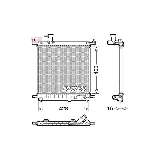 Denso DRM46072 Drm46072 Engine Radiator For Nissan Micra Iv Hatchback (K13) | ML Performance UK