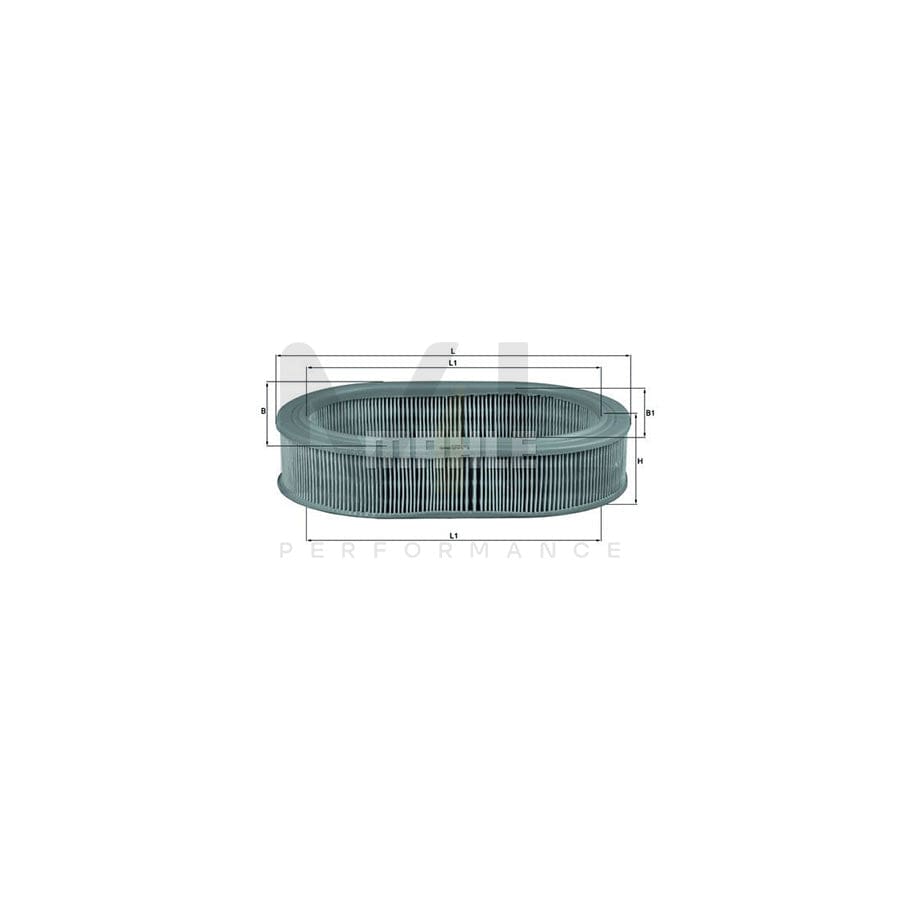MAHLE ORIGINAL LX 698 Air Filter Filter Insert | ML Performance Car Parts