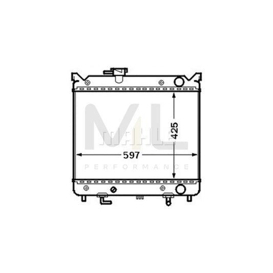 MAHLE ORIGINAL CR 1515 000S Engine radiator for SUZUKI Grand Vitara I Off-Road (FT, HT) Brazed cooling fins | ML Performance Car Parts