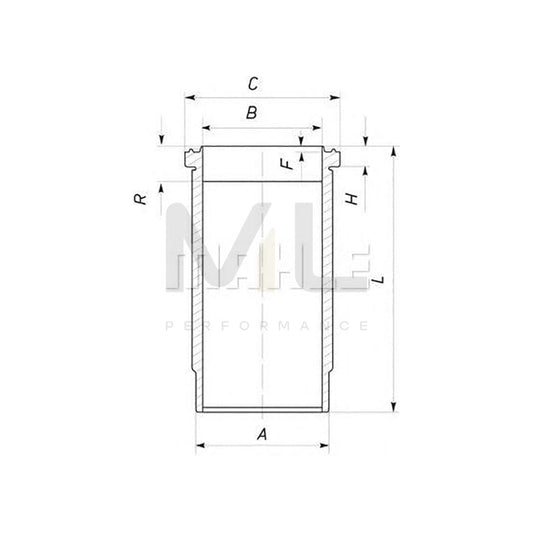 MAHLE ORIGINAL 037 WN 06 Cylinder Sleeve 95,25mm | ML Performance Car Parts