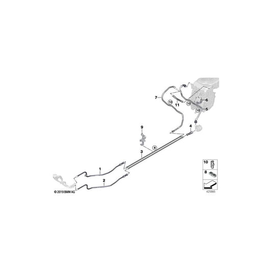 Genuine BMW 17127636951 Coolant Hose (Inc. i3 60Ah) | ML Performance UK Car Parts