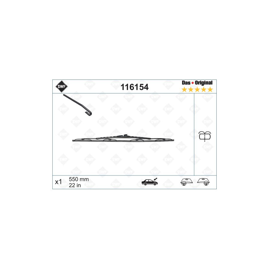 Swf Original 116154 Wiper Blade | ML Performance UK Car Parts