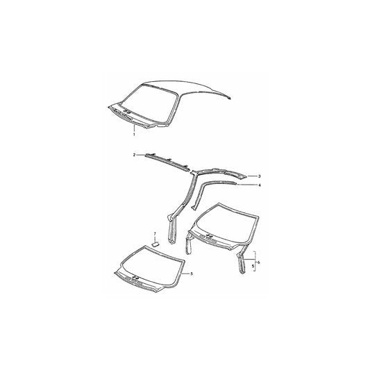 Genuine Porsche Roof Skin Outer Coupe Porsche 993 1994-98 | ML Performance UK Car Parts