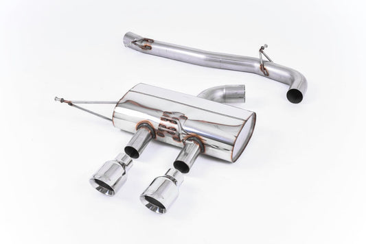 MillTek SSXVW218 Volkswagen Golf Cat-Back 3-inch Race System Non-Resonated (Louder)