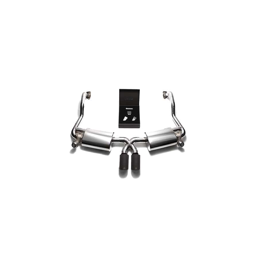 Armytrix P87N2-DS25M Valvetronic Exhaust System Porsche 987.2 Boxster | Cayman PDK 2009-2012 with Dual Matte Black 3.5"  | ML Performance UK UK Car Parts