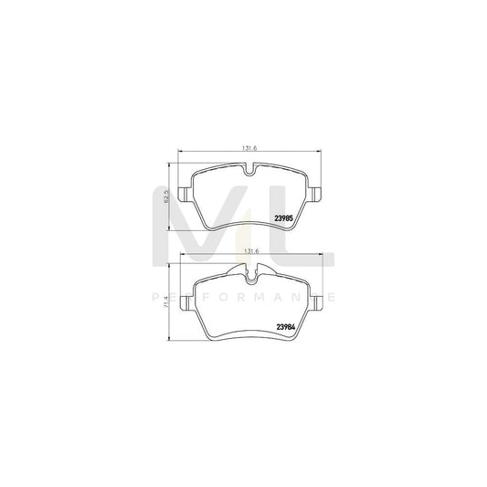 Hella 8DB 355 016-041 Brake Pad Set Prepared For Wear Indicator, With Accessories | ML Performance Car Parts