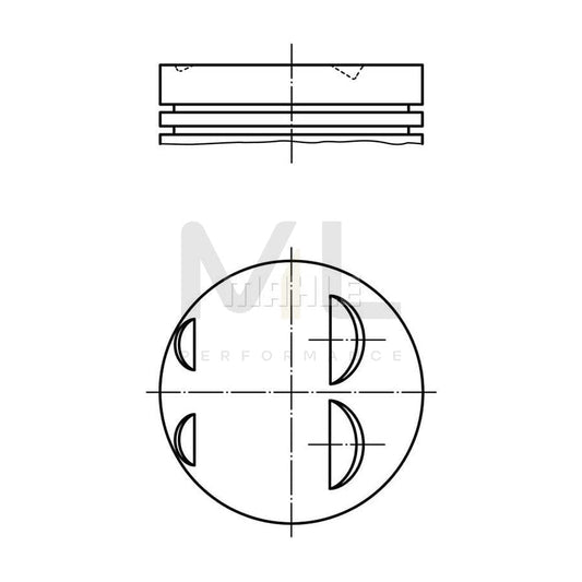 MAHLE ORIGINAL 022 05 02 Piston 80,5 mm | ML Performance Car Parts