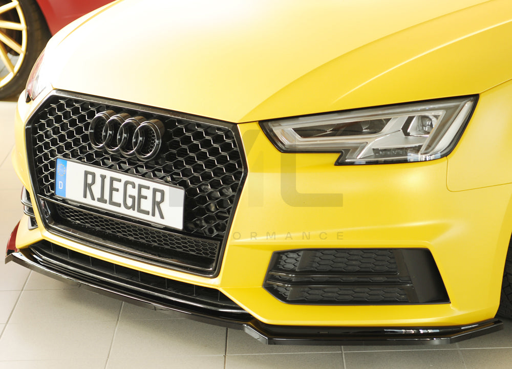 Rieger 00088226 Audi B9 F4 Front Splitter (A4 & S4) 6 | ML Performance UK Car Parts