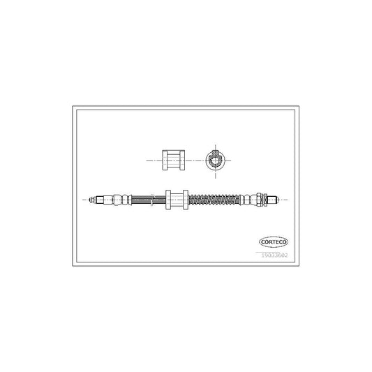 Corteco 19033602 Brake Hose For Ford Ka Hatchback (Rb) | ML Performance UK